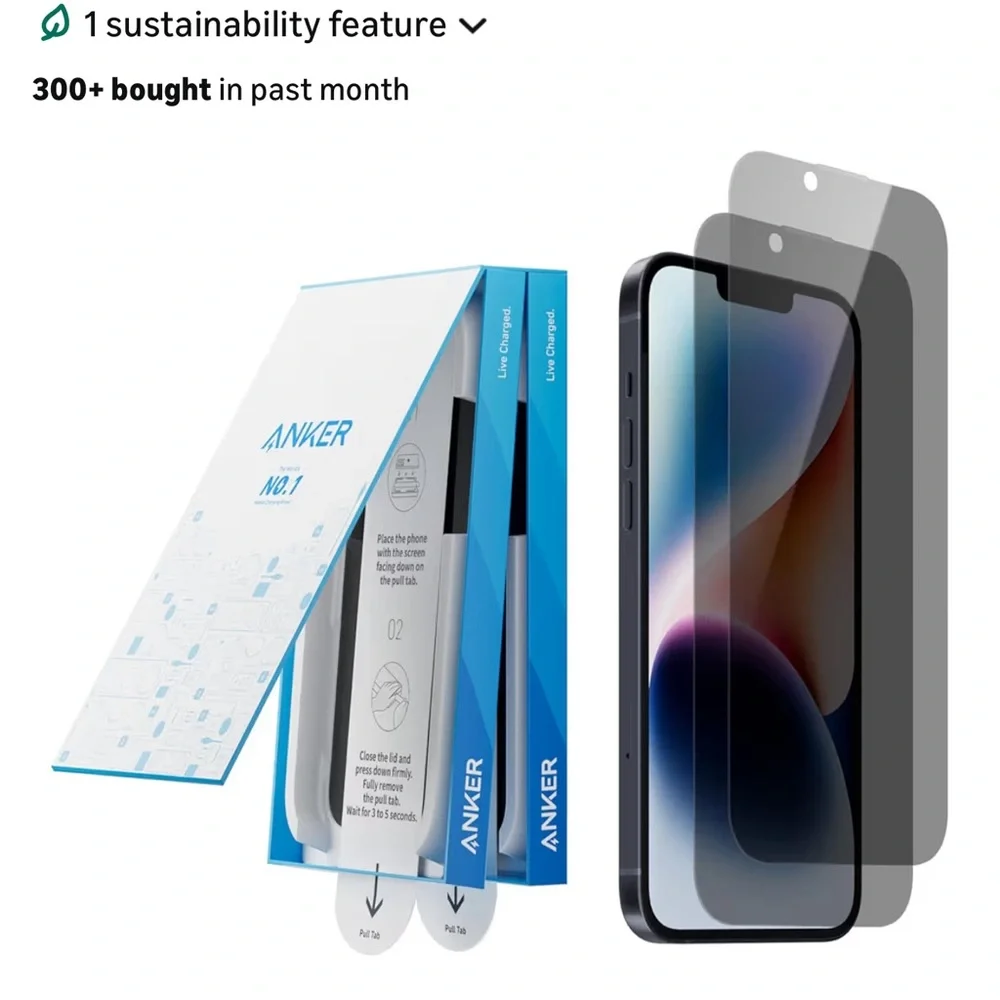 Anker Screen Protector for Cell Phones - Black and Blue